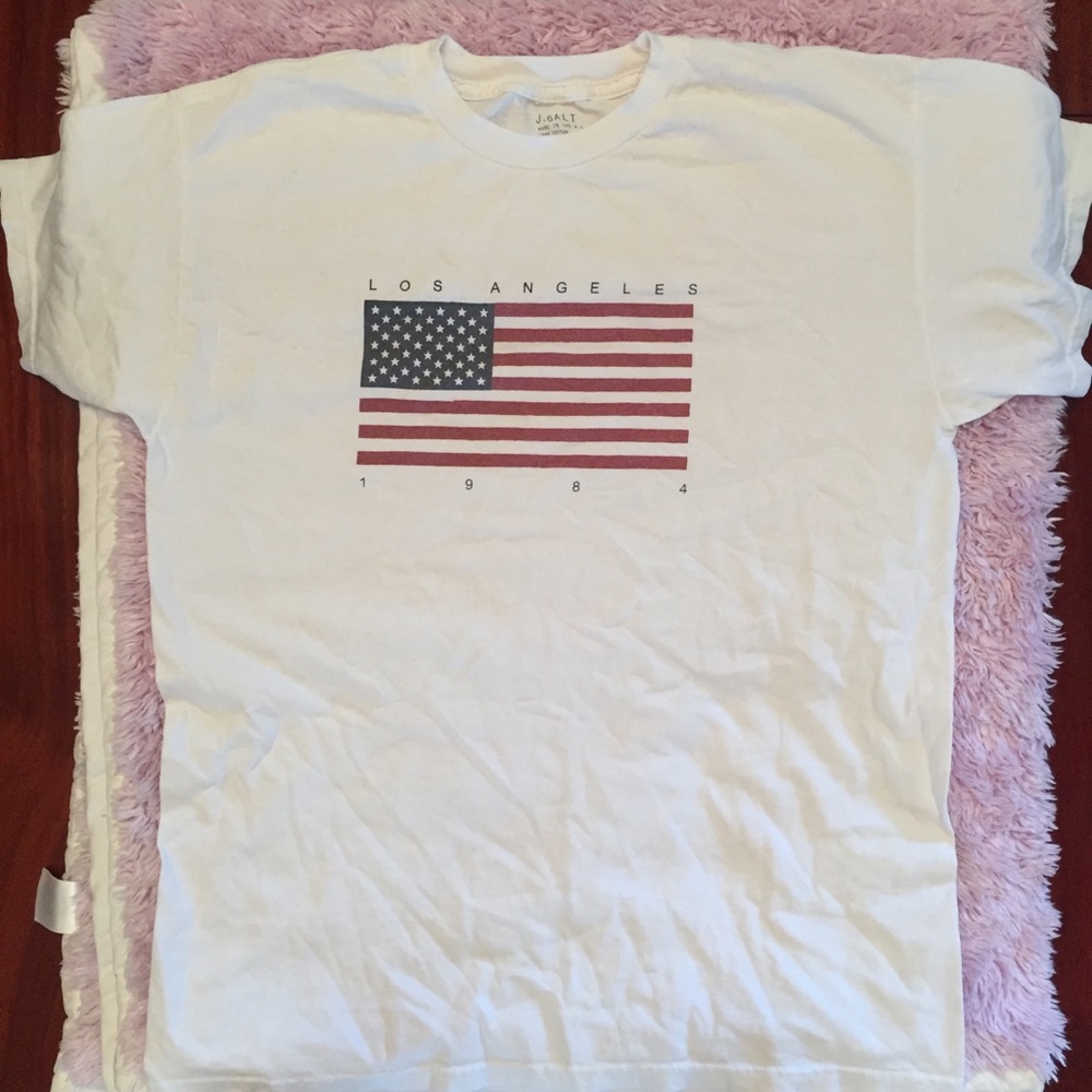 Brandy Melville Flag Tshirt